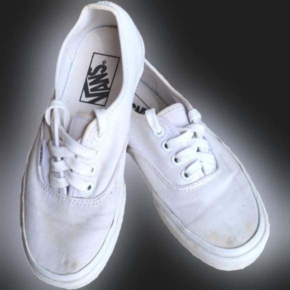 Vans Authentic Classic Low-Top Sneakers - White - Men's 3.5, Women's 5 - Picture 3 of 10